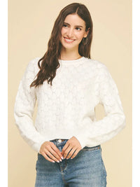 Pinch Textured Knit Sweater