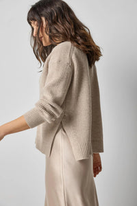 Lilla P Cashmere Side Vent Cardigan
