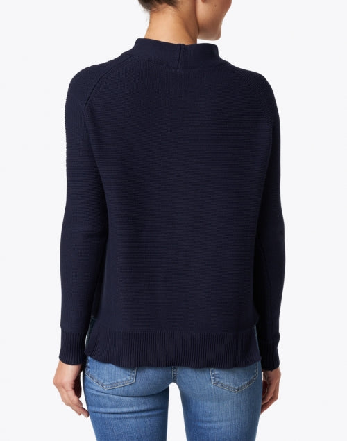 Kinross Cashmere Garter Funnel Neck Sweater Final Clearance