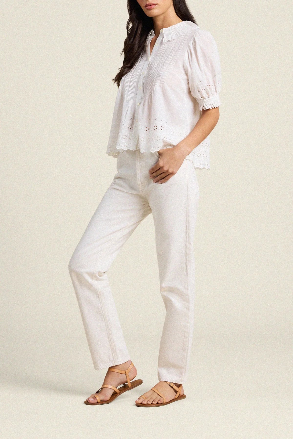 Trovata Birds of Paradis Jess Eyelet Blouse