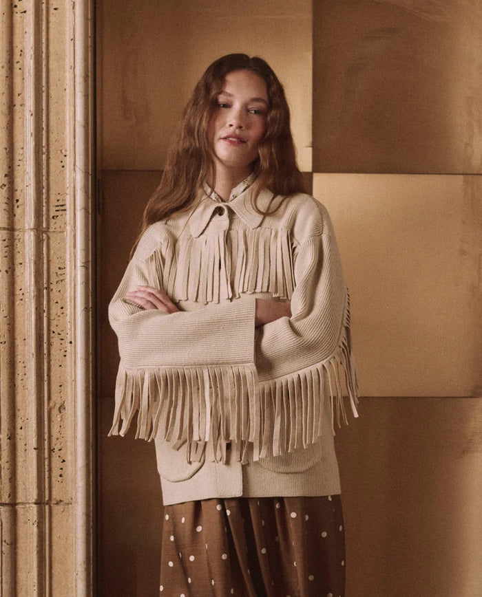 The Great Western Fringe Sweater Jacket