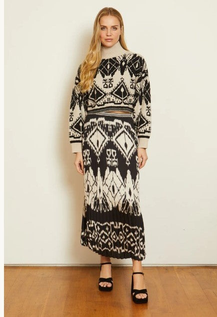 Caballero Maeva Ikat Tapestry Sweater