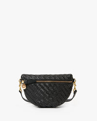Clare V Petite Fanny Woven Zig Zag Bag