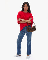Clare V Petit Moyen Messenger Pablo Suede