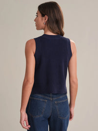 525 America Demi High Neck Crew Tank