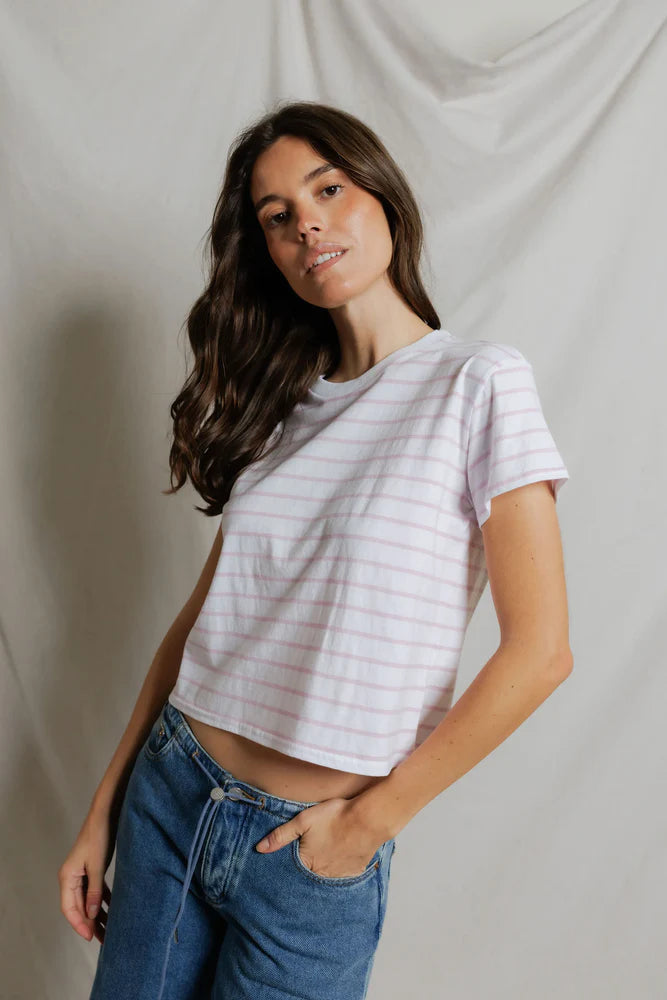 PerfectWhiteTee Everett Stripe Tee