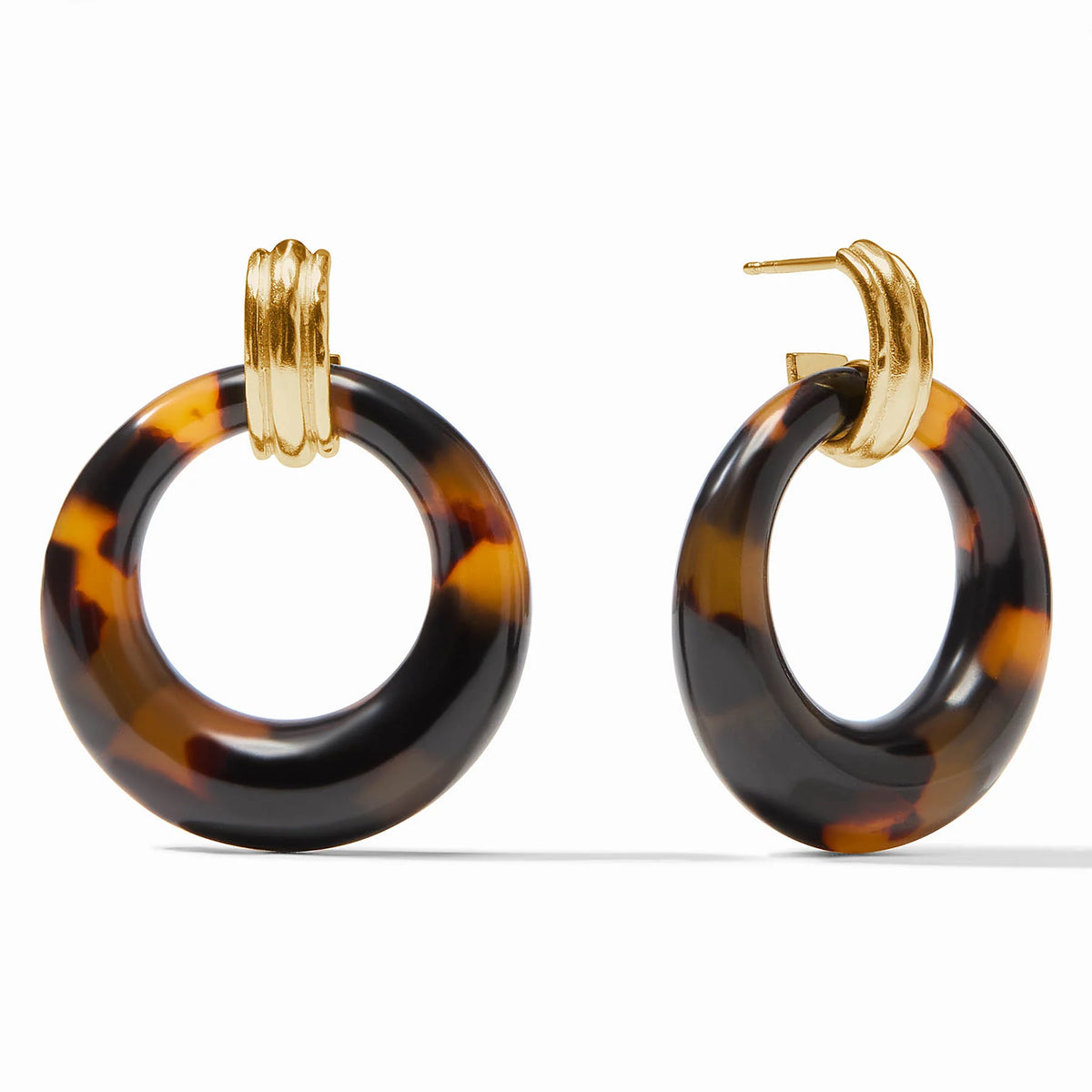 Julie Vos Madison Hoop Doorknocker Earring