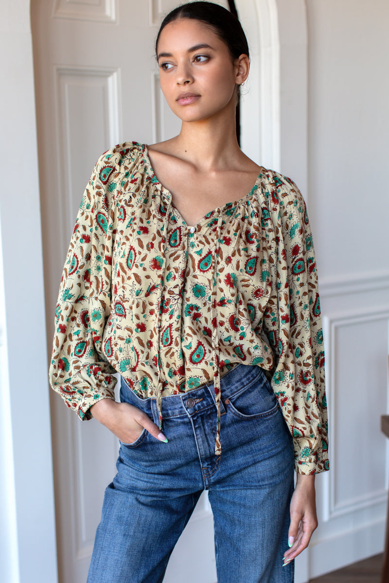 Emerson Fry Lucy Floral Paisley Blouse