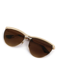 Krewe Heidi 12K Matte Black Fade Chroma + Blonde Venezia Sunglasses