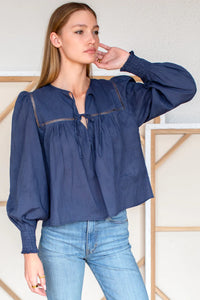 Emerson Fry Isla Dobby Stripe Top