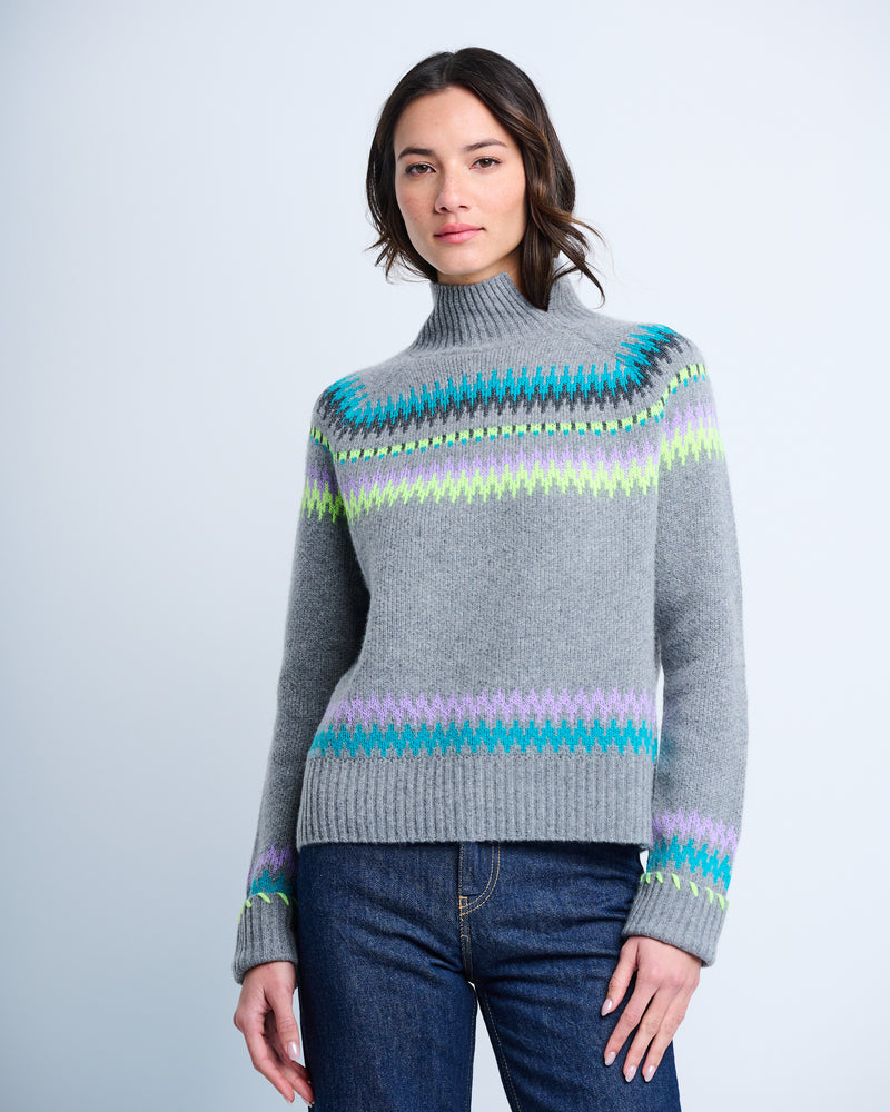 Lisa Todd Fireside Fairisle Funnel Neck Sweater