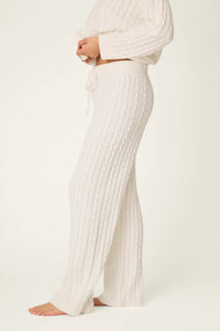 P.J. Salvage Cozy Chenille Cable Knit Pants