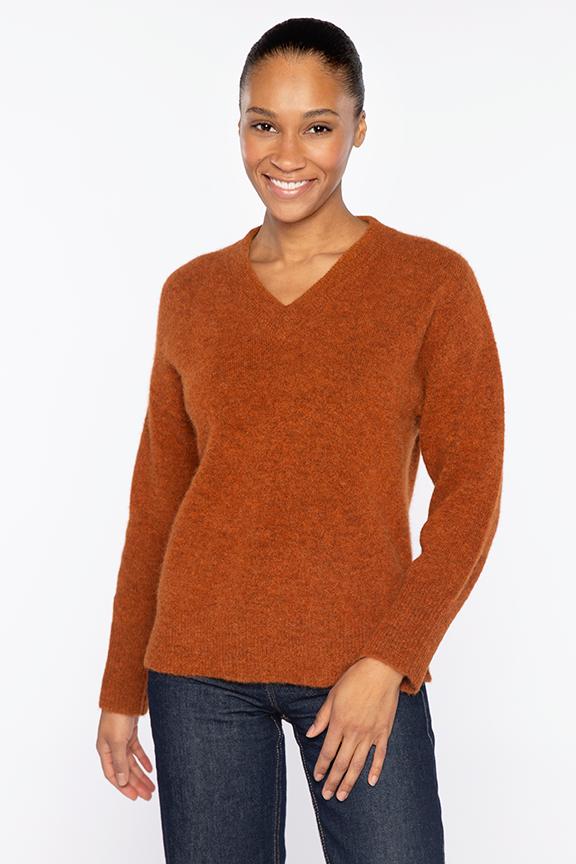 Kinross Cashmere Lofty Easy V Neck Sweater