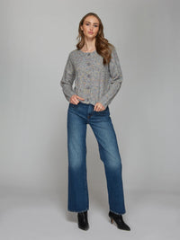 Autumn Cashmere Confetti Cable Boxy Cardigan