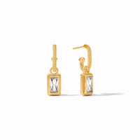 Julie Vos Baguette Hoop & Charm Earring