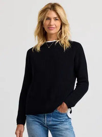 Pura Cashmere Cotton Fisherman Sweater