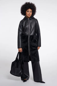 Rino & Pelle Chi Faux Leather & Suede Handbag