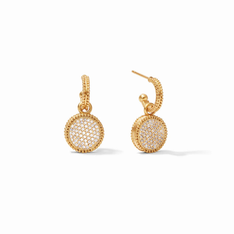 Julie Vos Fleur-de-Kis Hoop & Charm Earring