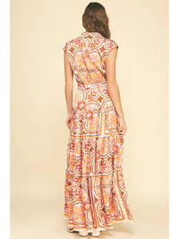 Pinch Floral Tiered Maxi Dress