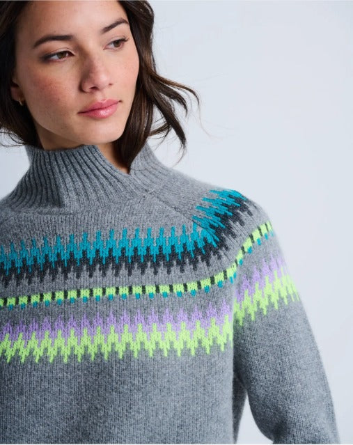 Lisa Todd Fireside Fairisle Funnel Neck Sweater