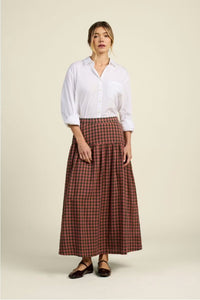 Trovata Lydia Maple Check Skirt