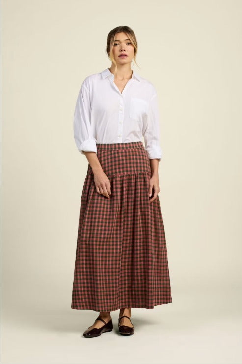 Trovata Lydia Maple Check Skirt