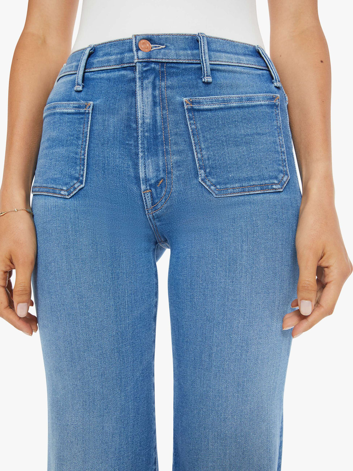 Mother Denim Hustler Roller Patch Pocket Piece by Piece