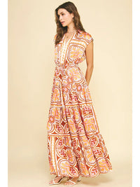 Pinch Floral Tiered Maxi Dress