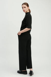 Common Knit Half Sleeve Mockneck Sweater