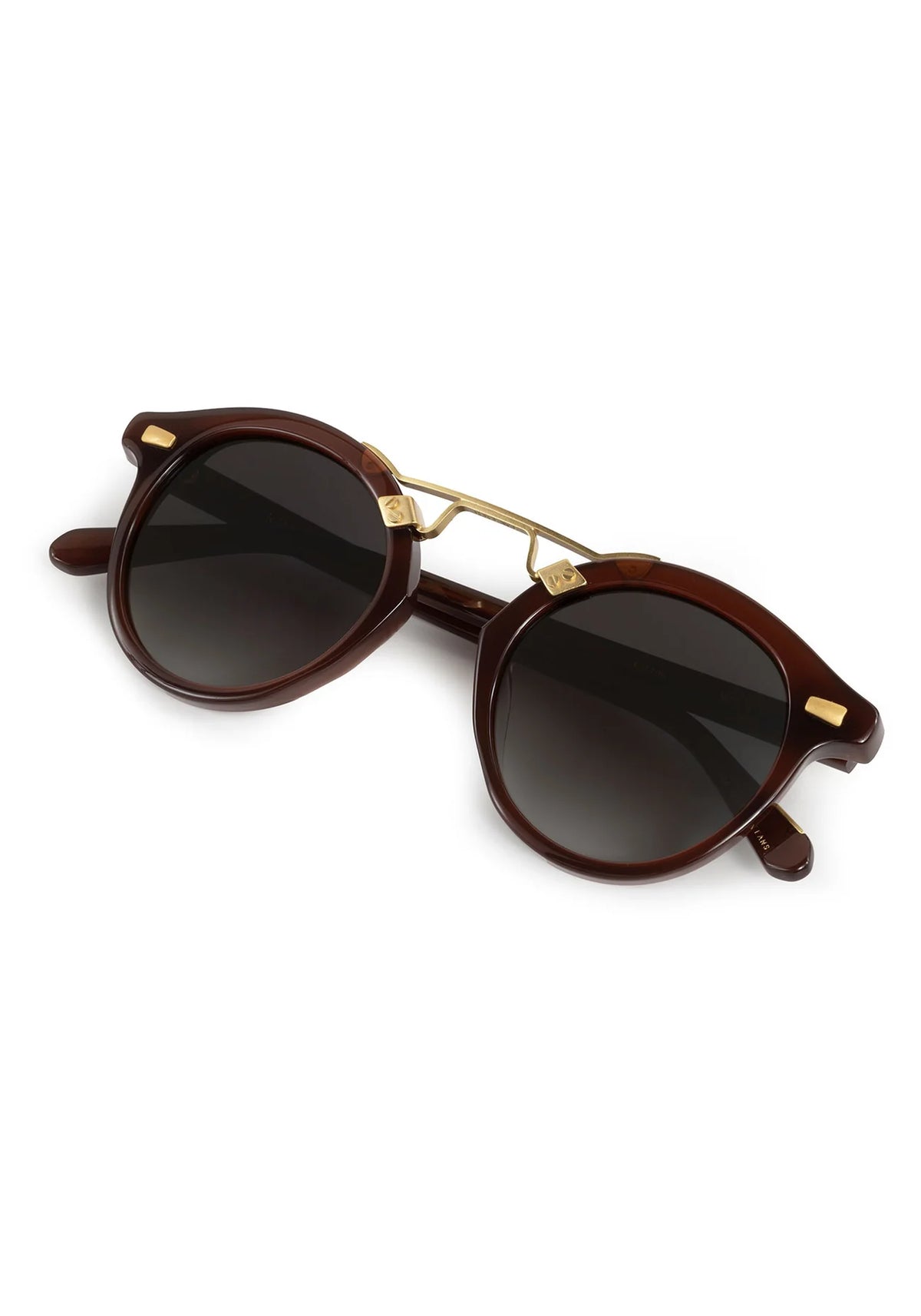Krewe St. Louis II Espresso 18k Sunglasses