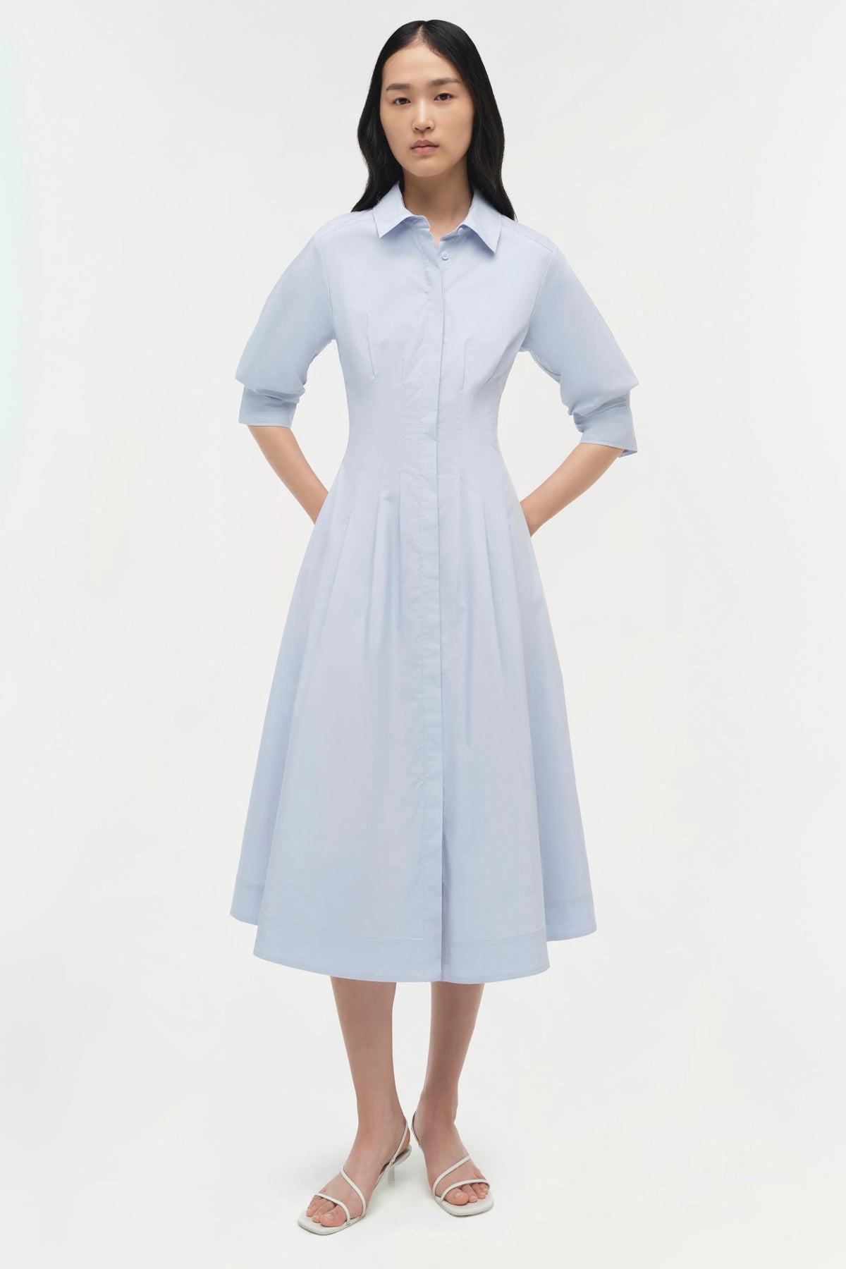 Simkhai Jazz Pintuck Mini Dress