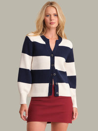 525 America Lottie Rugby Cardigan