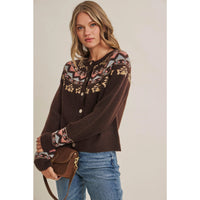 In February Nordic Fair Isle Cardigan