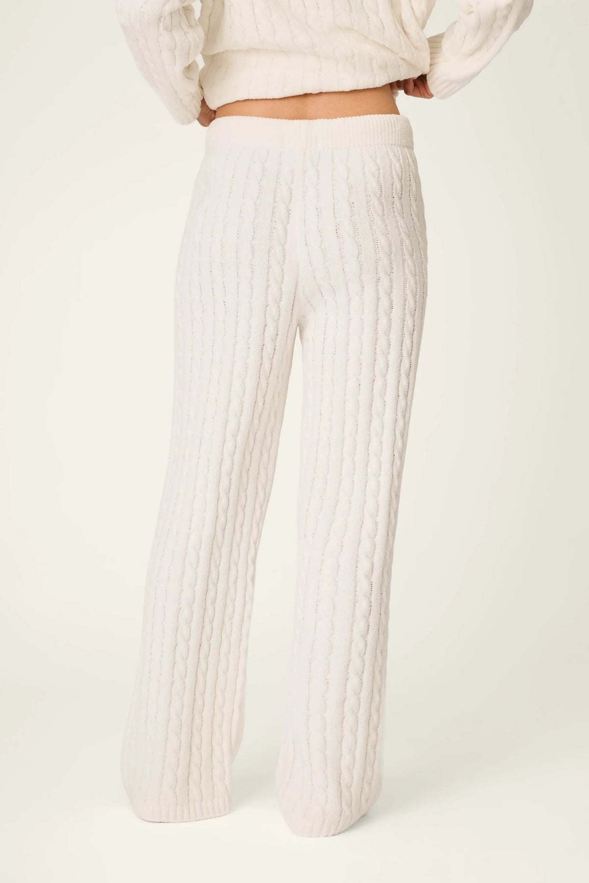 P.J. Salvage Cozy Chenille Cable Knit Pants