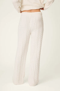 P.J. Salvage Cozy Chenille Cable Knit Pants