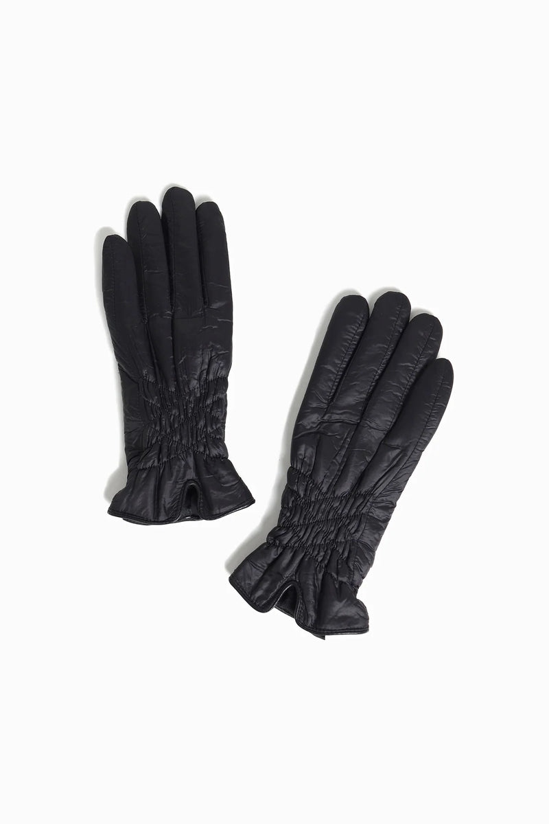 Look by M Shirred Puffer Gloves