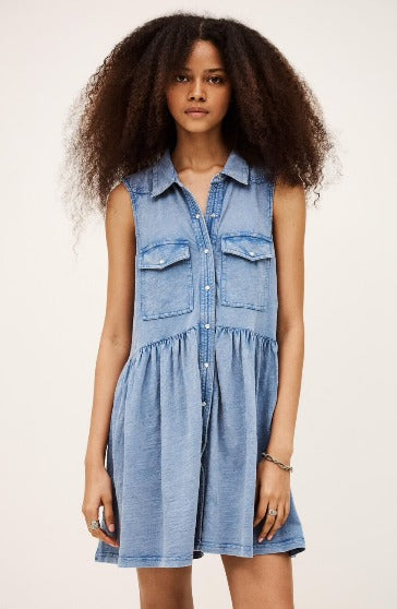 Ba&sh Ilona Chambray Dress
