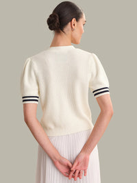 525 America Avalon Puff Sleeve Cardigan
