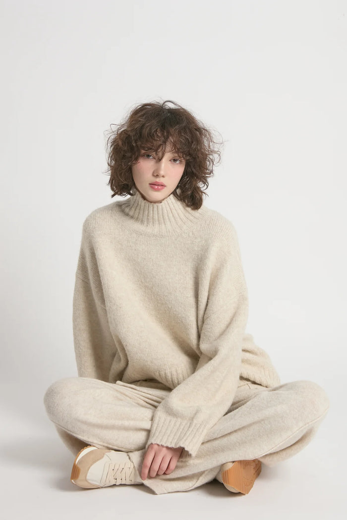 Look by M Chunky Mock Neck Sweater