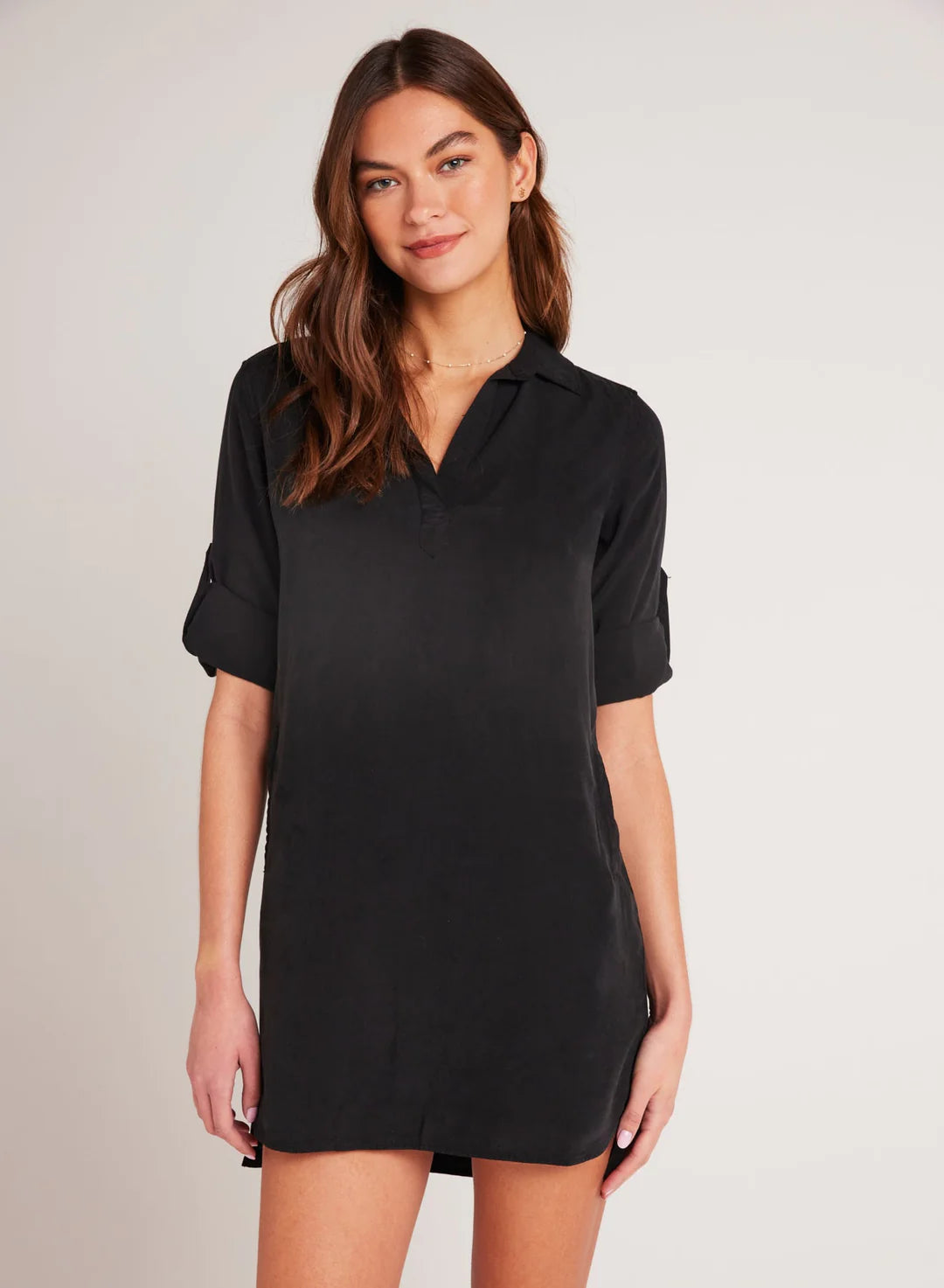 Bella Dahl Long Sleeve A-Line Shirt Dress
