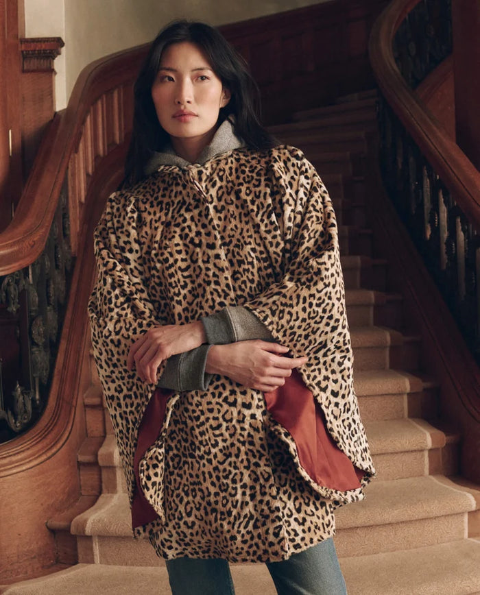 The Great Swingy Vintage Leopard Cape