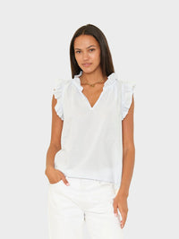 Xirena Bex Cotton Poplin Top