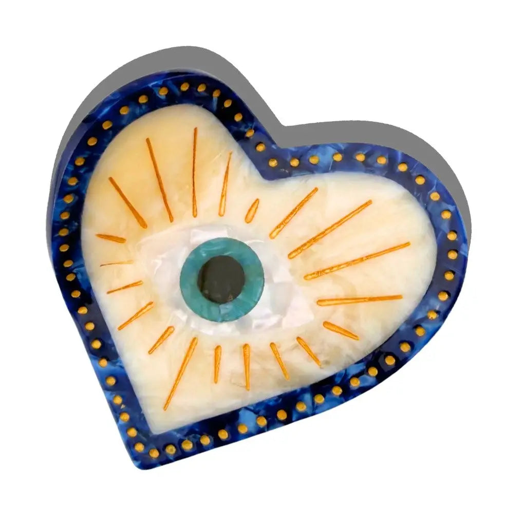 Solar Eclipse Hand Painted Hair Clips