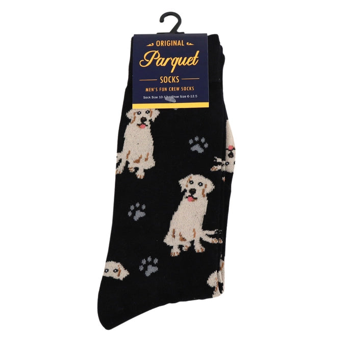 Selini Men's Novelty Retriever Dog Socks