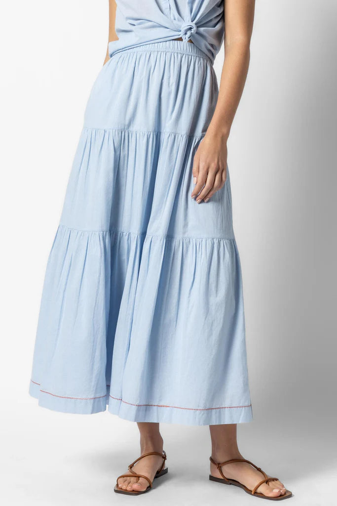 Lilla P Tiered Maxi Skirt