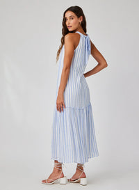 Bella Dahl Tiered Contrast Maxi Dress