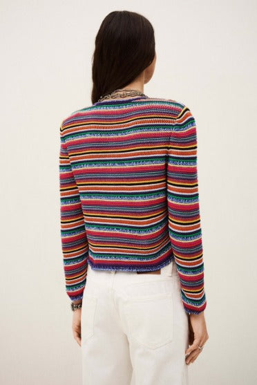 Ba&sh Fanny Stripe Cardigan