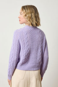 Lilla P Mixed Stitch Alpaca Crew Sweater