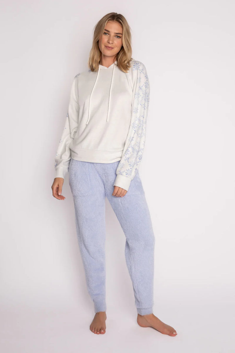 P.J. Salvage Branded Feather Knit Pant