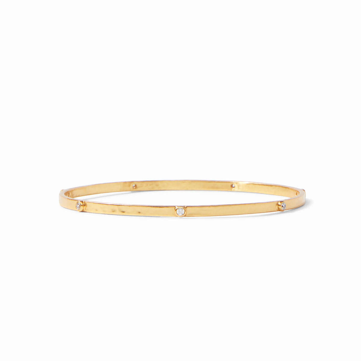 Julie Vos Crescent Bangle Stone